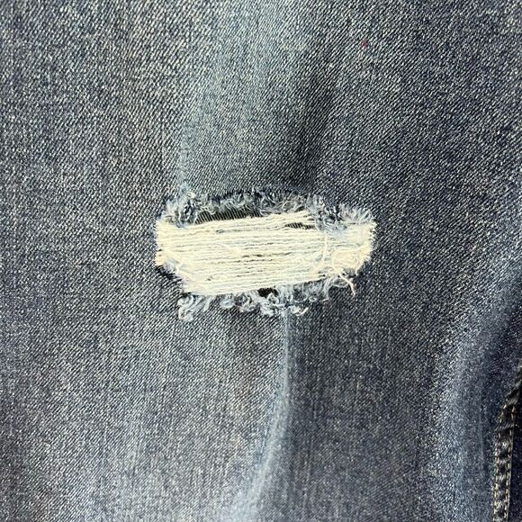 Calvin Klein Jeans Women High Rise Straight Blue Raw Hem Denim Ankle Plus 20W - Picture 5 of 12